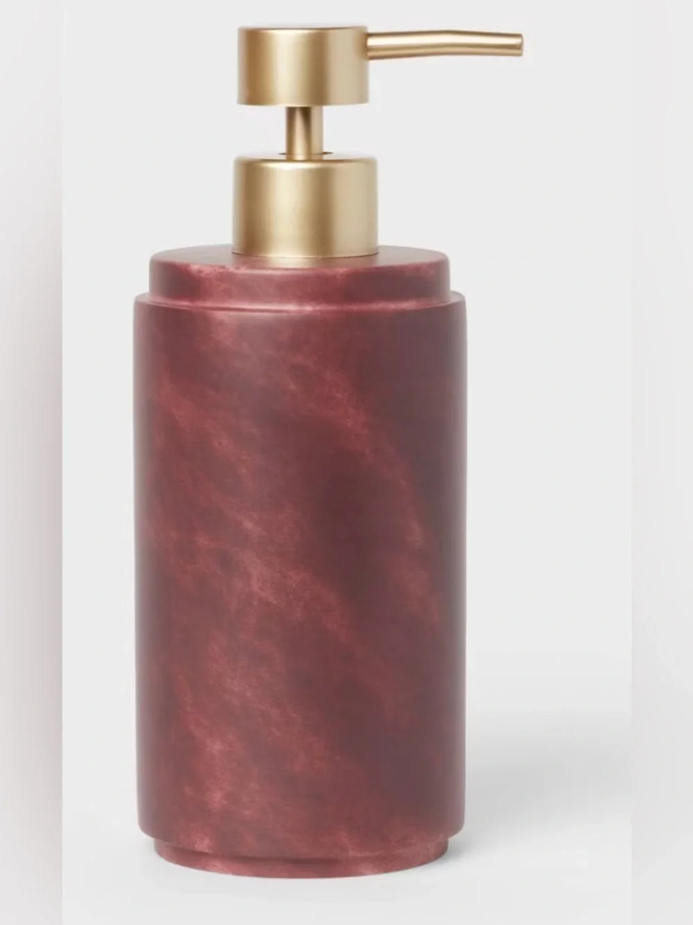 Luxe Faux Marble Bath Tray, Canister, and Soap Pump